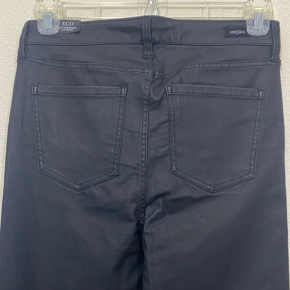 LIVERPOOL Hannah Crop Flare Coated Jean Pants MSRP $109 Women's Size 12/31 - Picture 5 of 9